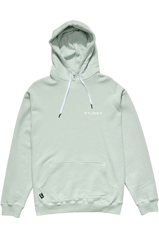 Stussy Mens City Circle Hoodie Green - OGSAV4579